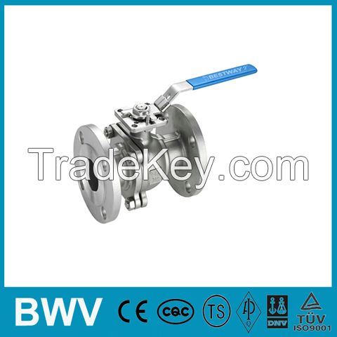 150LB 2PC Flanged Ball Valve with ISO5211 Direct Mounting Pad