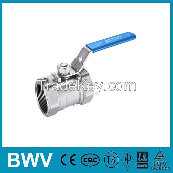 1PC Stainless Steel Ball Valve Threaded Ends 1000WOG with Lockable Handle