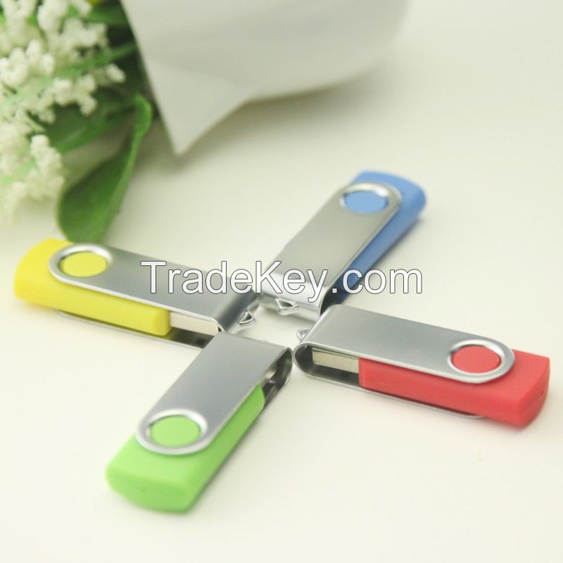 OEM usb flash memory pen drive 1gb 2gb 4gb 8gb 16gb 32gb Cheap swivel usb flash drive with free logo 