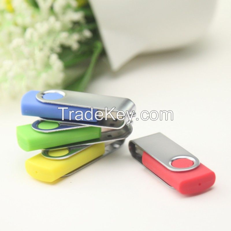 OEM usb flash memory pen drive 1gb 2gb 4gb 8gb 16gb 32gb Cheap swivel usb flash drive with free logo 