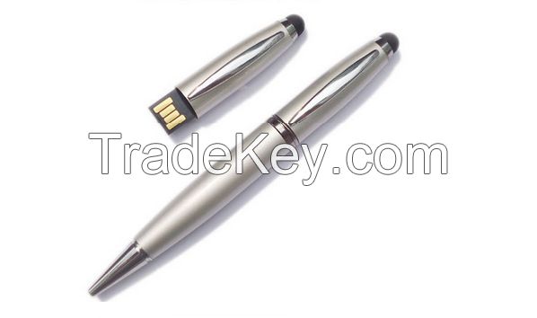 Metal Pen Shape Touch Screen Usb Flash Drive