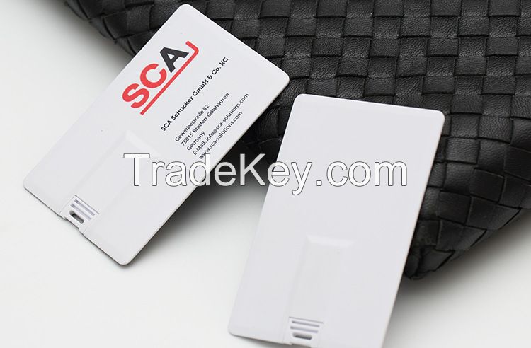 Hot Customized Logo business Credit Card Bulk USB Flash Drive