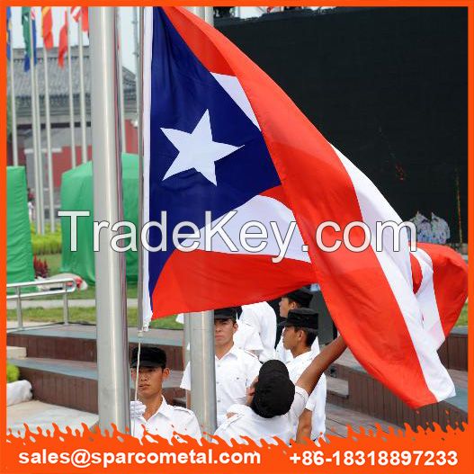 Beijing Olymic Games external halyard flag pole 