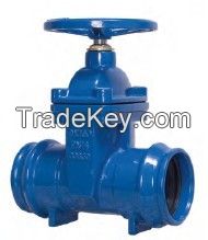 Socket end Resilient gate valve for PVC pipe