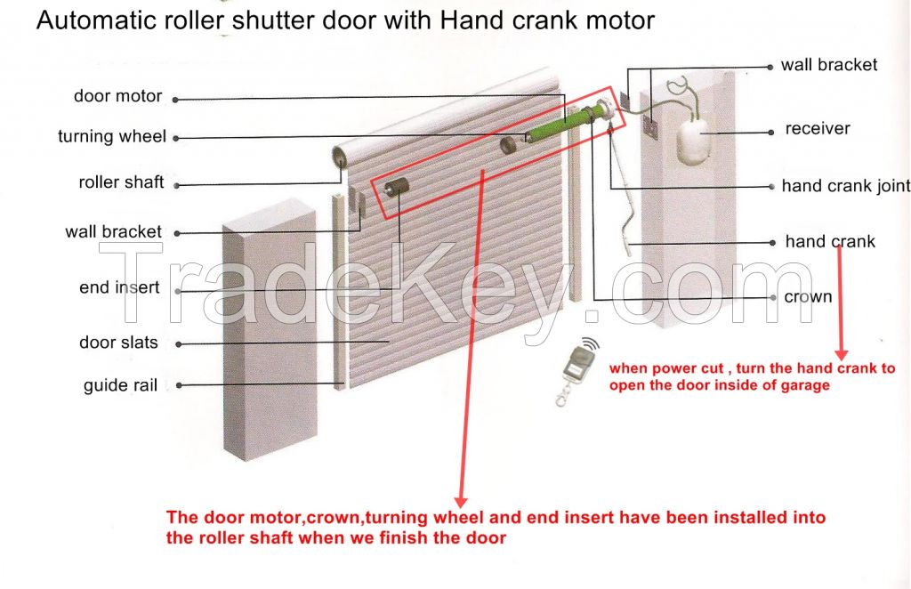 roller up door, automatic remote cotroll rolling door