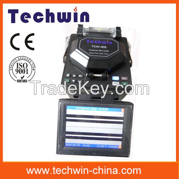 Techwin new optical fiber fusion splicer TCW-605 fiber splicing