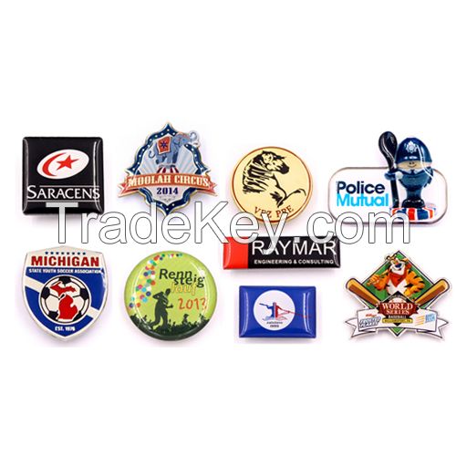 custom printed badge, school badge, car club badge, printing lapel pins, offset print and silkscreen print badge