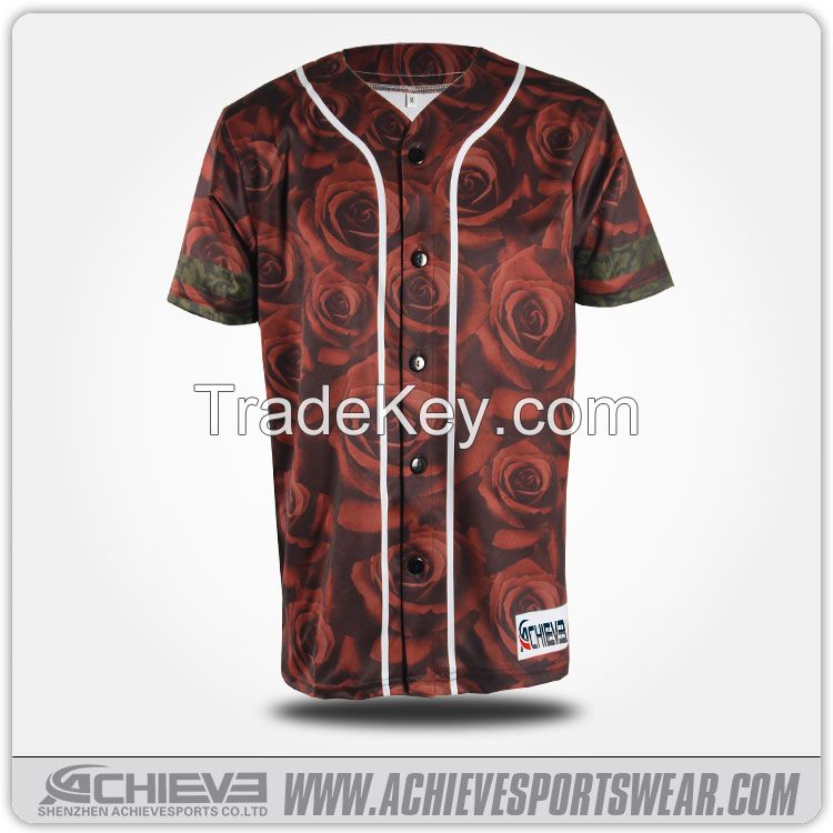 Hot selling short sleeve baseball jersey