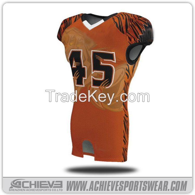 Wholesale customized american football jersey sublimation american foo