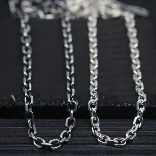 Men's Sterling Silver Eagle Hook Anchor Link Chain