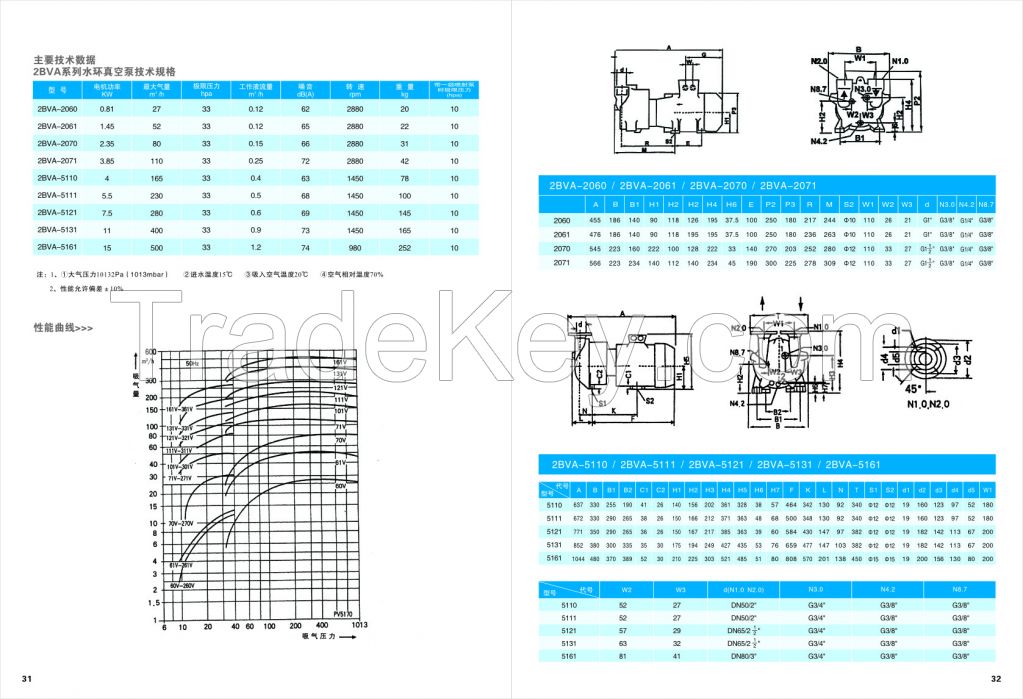 2BVA Water Ring Pump for PVD Vacuum Coating Machine