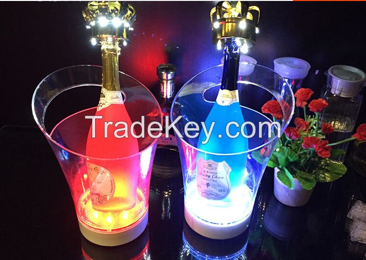 Rechargeable led ice bucket with color changing