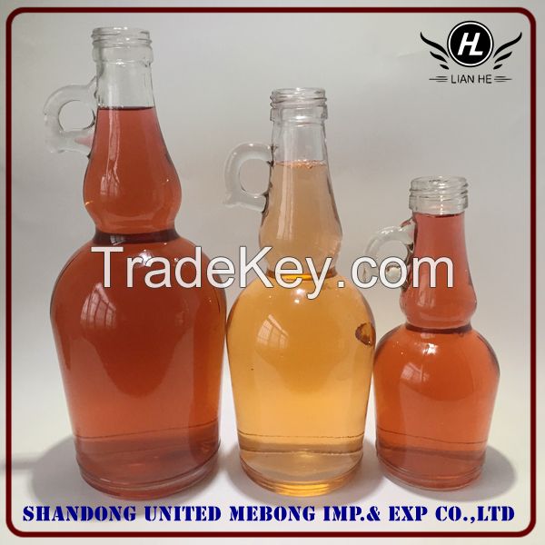 wholesale 500ml,750ml,1L clear California wine bottle