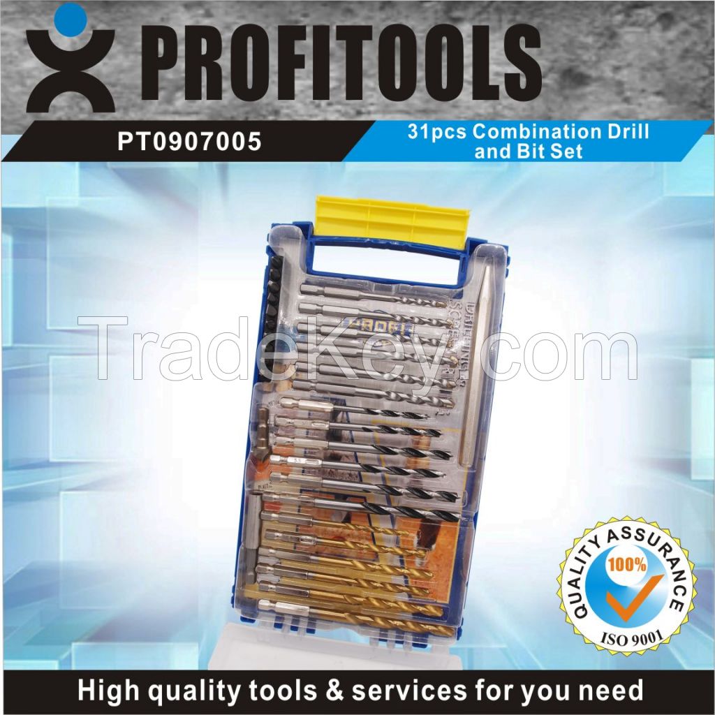 31pcs Combination Drill And Bit Set with Quick Switch