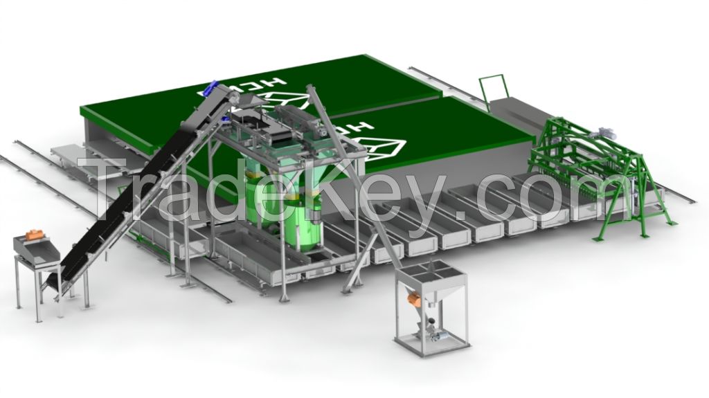 Aerated Concrete Blocks Production Line NS-100KA