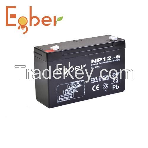 6V12AH rechargeable battery