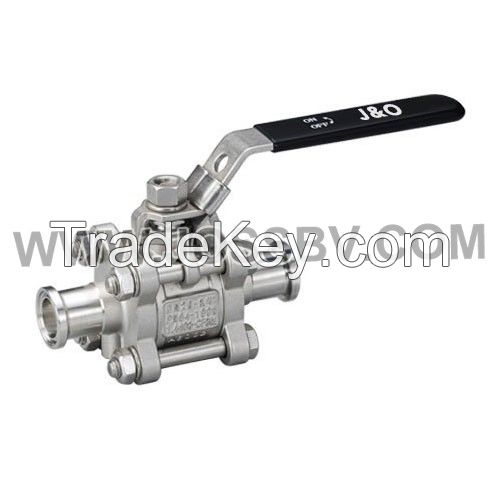 3PCS Sanitary T-Clamp Ball Valve