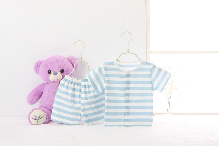 Baby Short Sleeve Short Pants Suit Stripe Underwear 