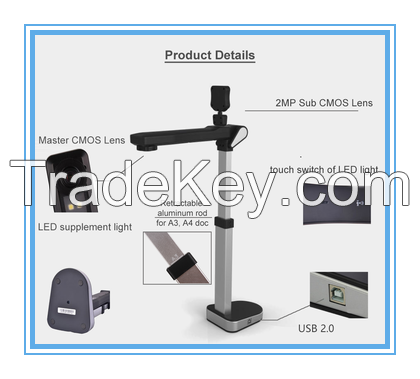 Business Card Scanner Type and USB Interface Type OCR Portable Scanner