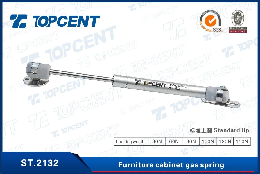 Cabinet support gas spring struts