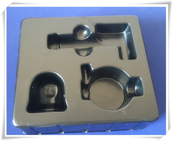 Black PVC blister packing tray