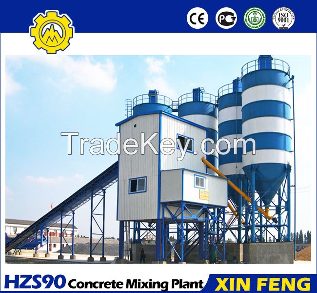 HZS90 concrete batching plant for sale