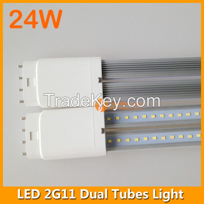 24W LED 2G11 Dual Tubes Light 542mm 4pins