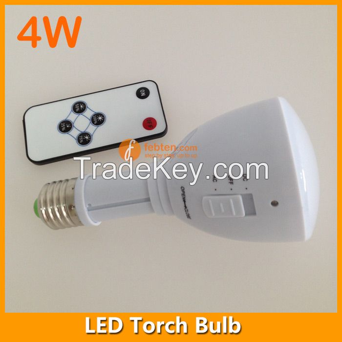 4W LED Torch Bulb Light Rechargeable