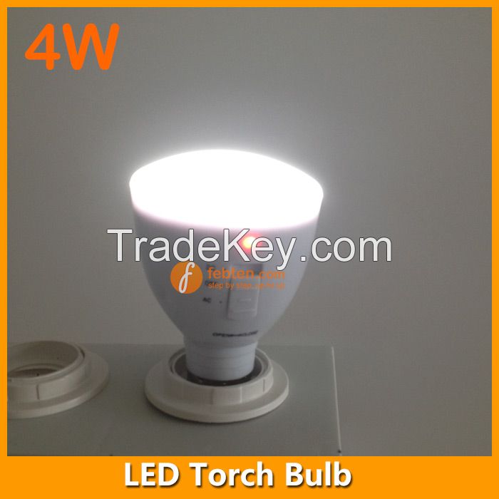 4W LED Torch Bulb Light Rechargeable