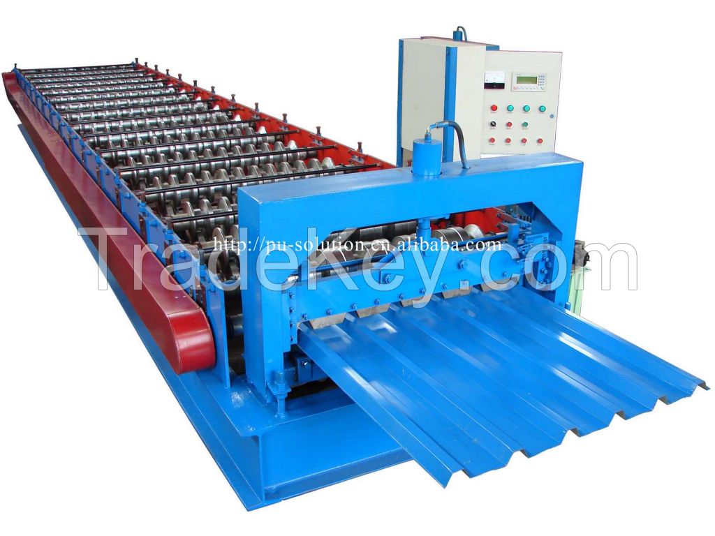 High Quality Low Price Colored Steel PU Composite Panel/Sandwich Panel Machine