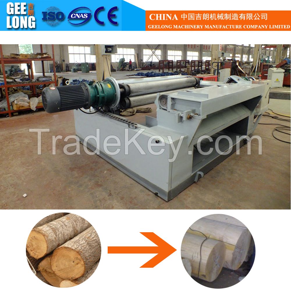 Hydraulic Log Debarking and Rounding Machine