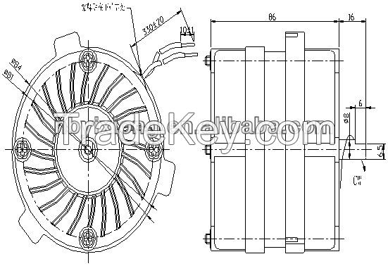 Exhaust fan motor