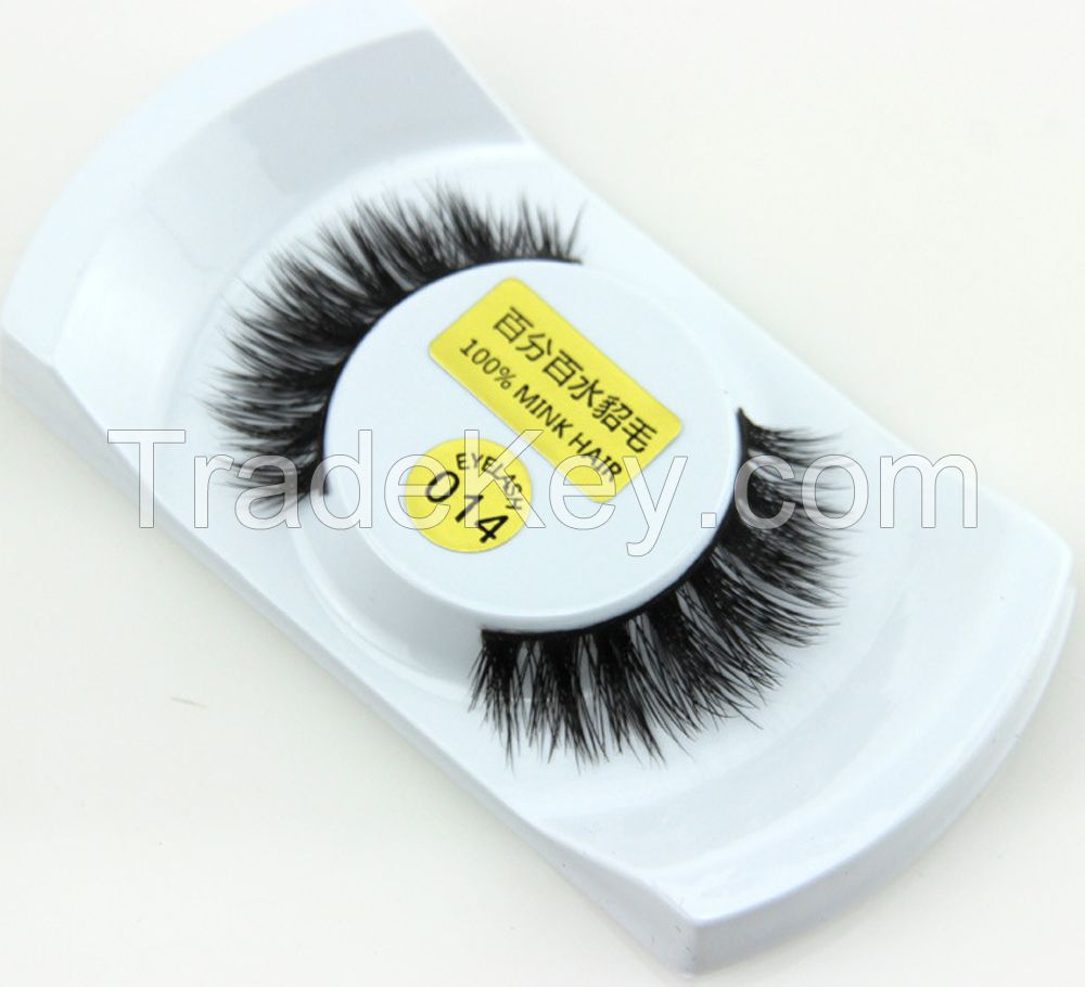 014 mink hair eyelashes