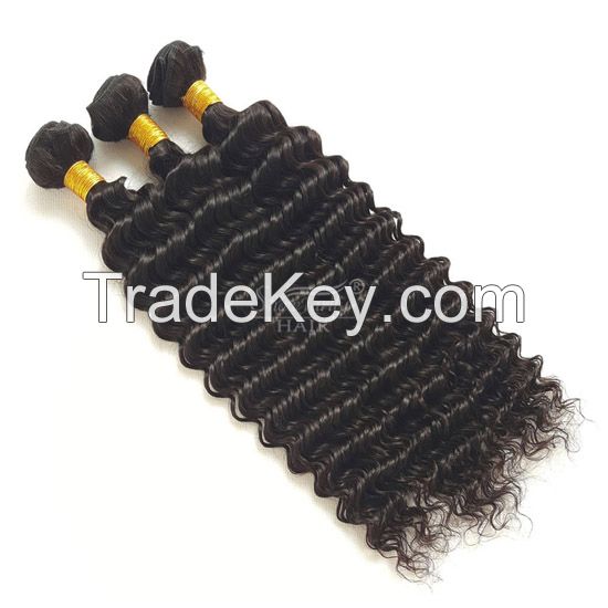 Brazilian/Malaysian/Peruvian/Mongolian/Indian virgin human hair weft 8A grade