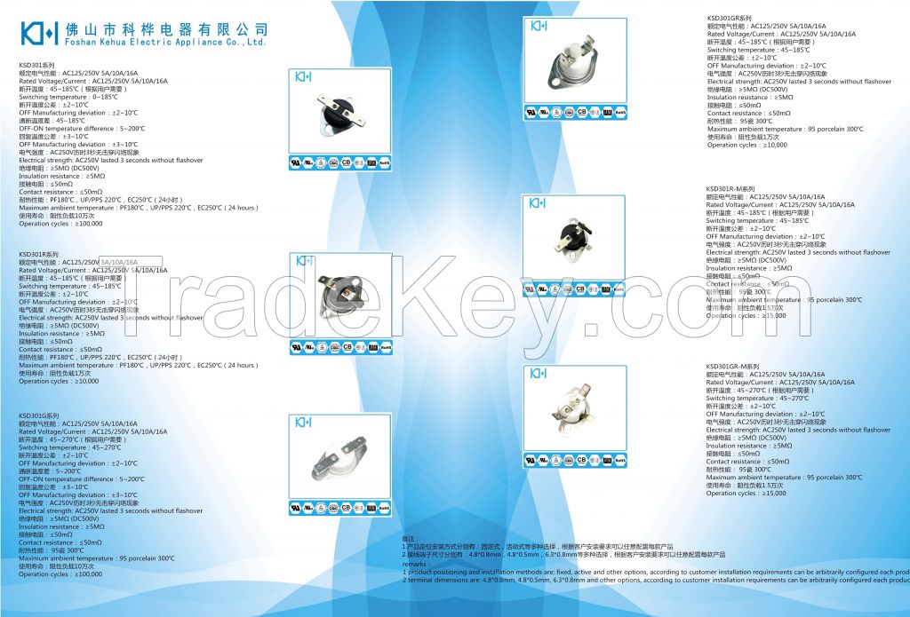 Coffee Machine Home Appliance Usage Differential Temperature Controller Circuit Thermostat Bimetal 