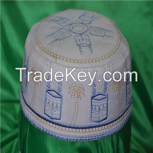 Computerized  Embroidery Hat/ Islamic Hats