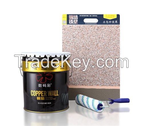 Copper wall alkali resistant and waterproof building coating