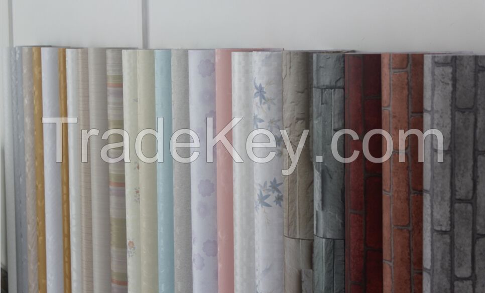 Factory wholesale self adhesive decorative 3D wallpaper