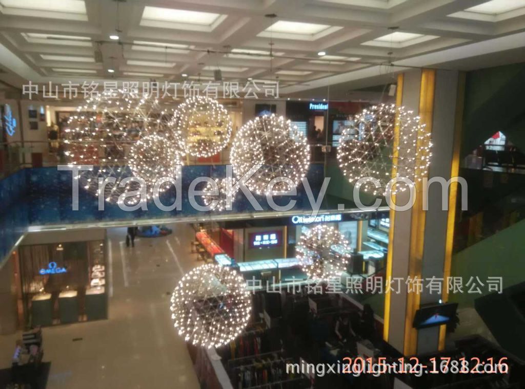 High-grade stainless steel planet living room chandelier chandelier