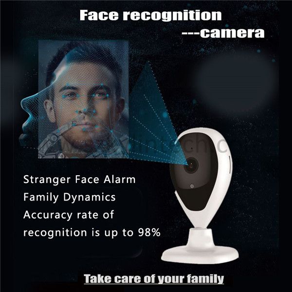 Face detection facial recognition camera smart home security alarm