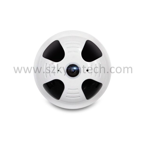 360 degree panoramic fisheye wireless smoke detector hidden camera