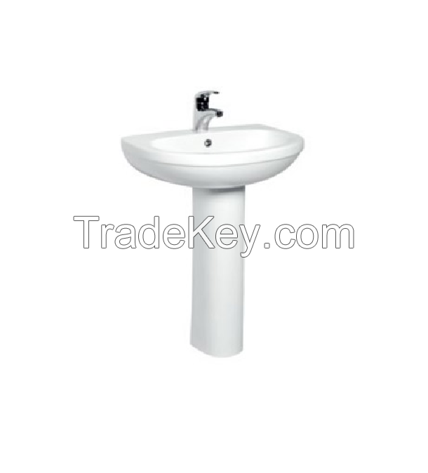 Stand Pedestal White Basin 