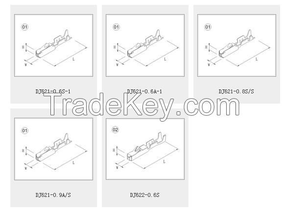 automotive crimp brass wire cable terminal connectors/terminal blocks