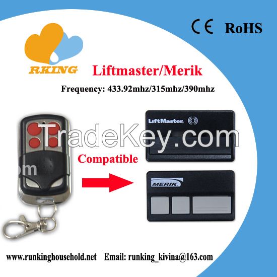 Compatible Liftmaster/Merik/Merlin Brand Remote Control