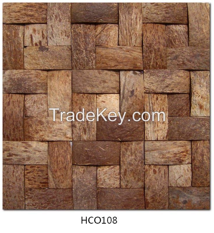 Coconut shell tiles