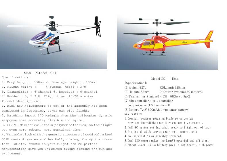 radio control helicopter