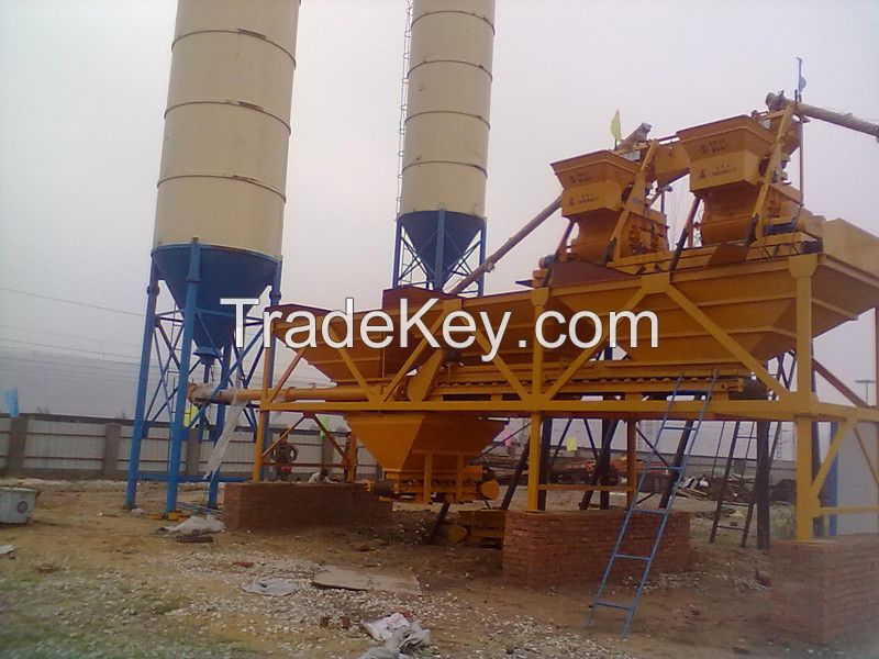 SGS Quality 50m3/h HZS50 Concrete Batching Plant