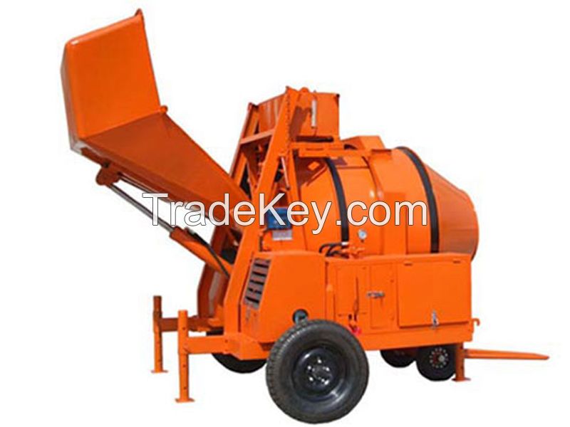 JZR350 Diesel Hydraulic Mobile Drum Concrete Mixer