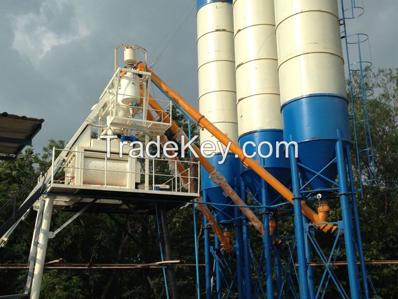 SGS Quality 50m3/h HZS50 Concrete Batching Plant