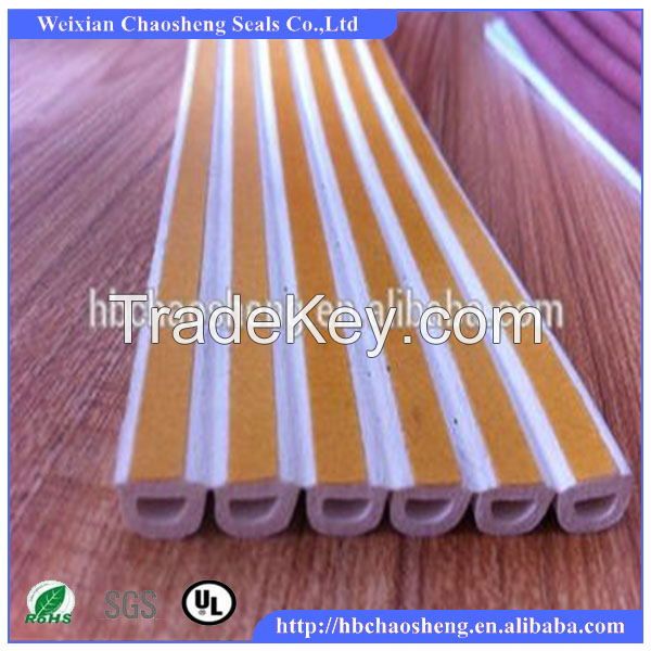 D type wooden door rubber seals